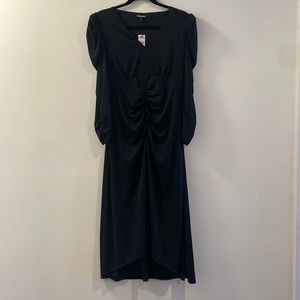 Express | Long Sleeve Rouched Maxi‎ Dress